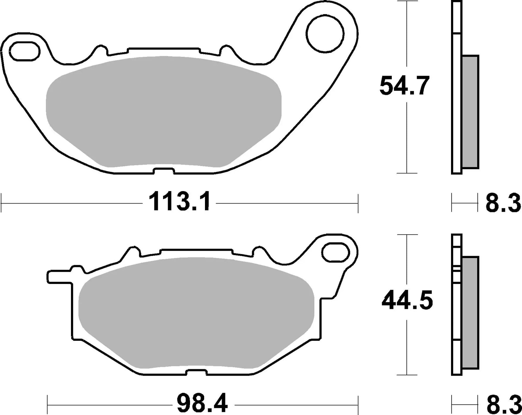 ผ้าเบรค brembo X-MAX 300 / MT-03 / R3