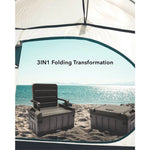 กล่องใส่ของพร้อมกระเป๋ากันน้ำ 3D sitting folding storage box (60L)
