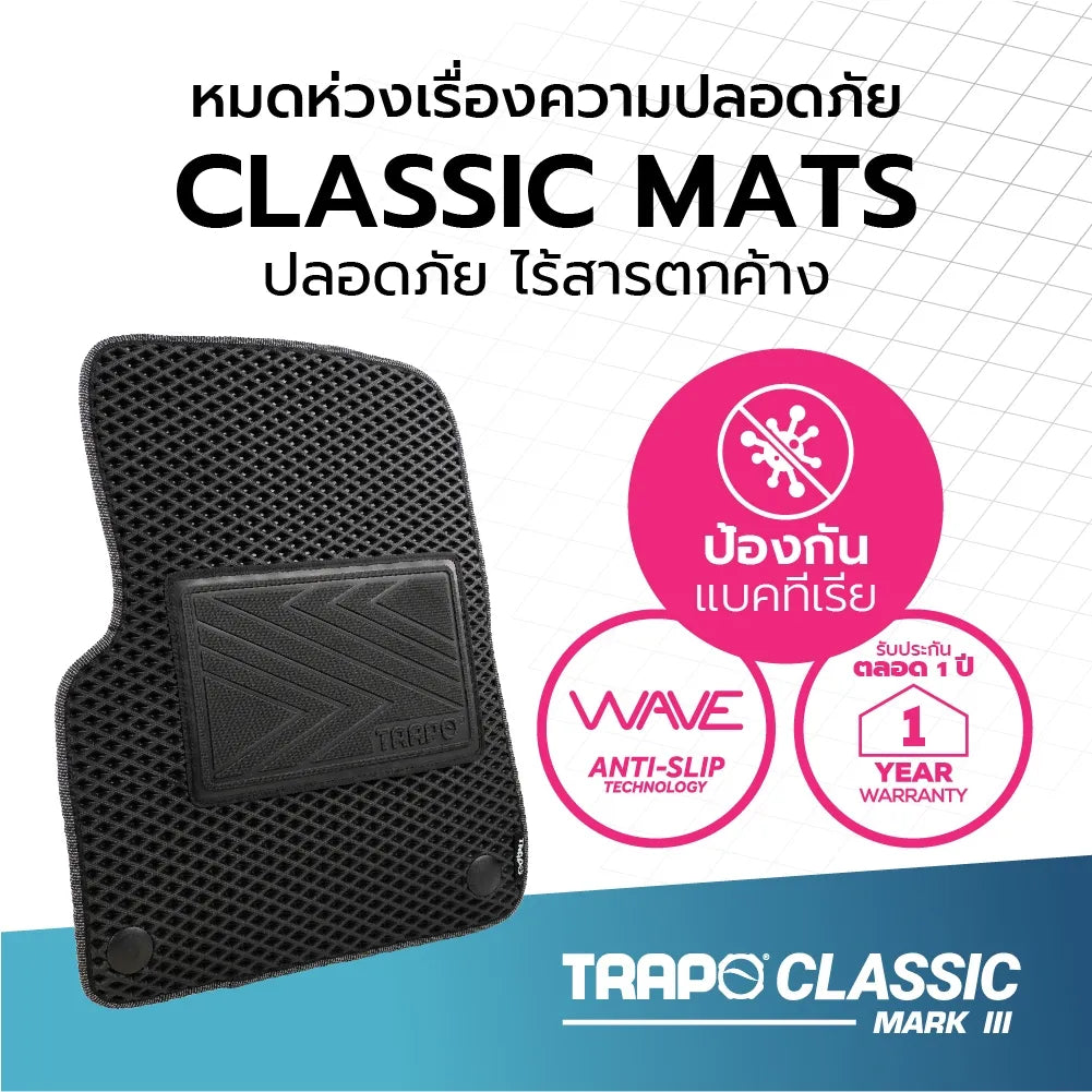 พรมรถยนต์  CLASSIC TOYOTA FORTUNER FACELIFT (2020-PRESENT) ส่วนหน้าหลังและท้าย