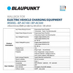 เครื่องชาร์จรถยนต์ไฟฟ้า ELECTRIC VEHICLE CHARGING EQUIPMENT รุ่น BP-AC100 / BP-AC300 สำหรับรถยนต์ไฟฟ้า