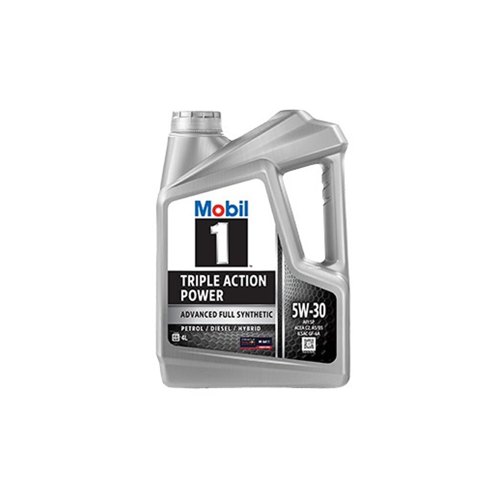 น้ำมันเครื่องเบนซิน สังเคราะห์ Mobil 1 5W-30 4 ลิตร