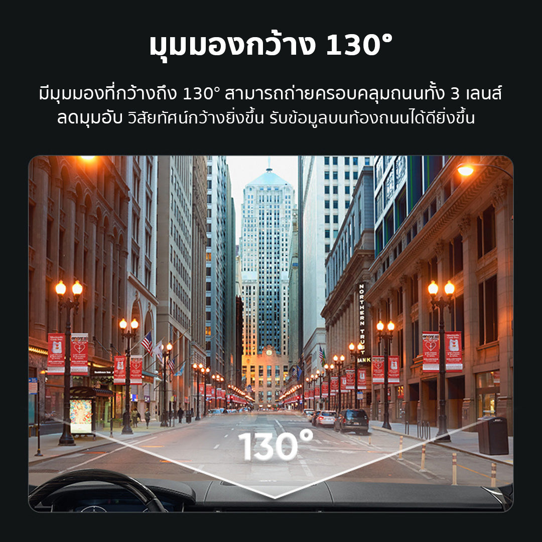 กล้องติดรถยนต์ 70MAI A200 เฉพาะกล้องหน้า
