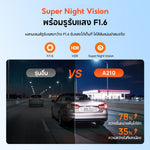 กล้องติดรถยนต์ 70MAI A210 2026 + RC21 Rear Cam Set