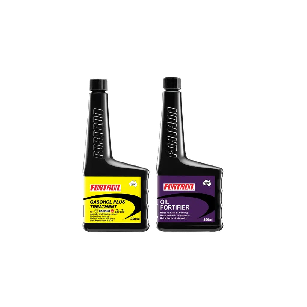 ชุดดูแลรถเบนซิน Fortron (Gasohol Plus + Oil Fortifier)