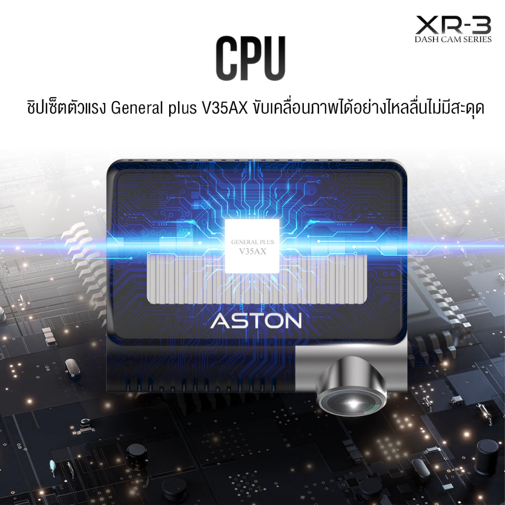 กล้องติดรถยนต์ Aston XR-3 -Front+Rear