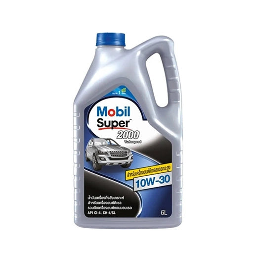 น้ำมันเครื่อง Mobil SP 2000 T/B Speed 10W-30 ขนาด 6 ลิตร