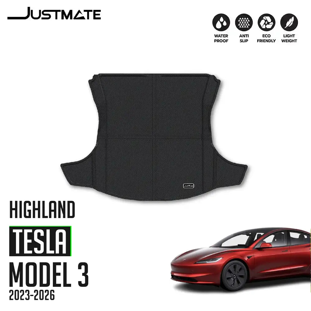 พรมรถยนต์ TESLA MODEL 3 2024 เฉพาะถาดท้าย