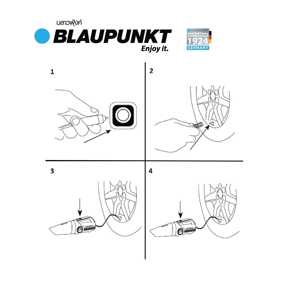 เครื่องเติมลมยาง BLAUPUNKT TIF4.0 2in1