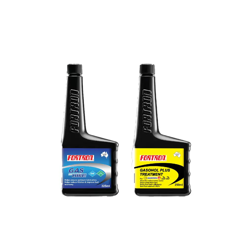 ชุดดูแลรถใช้ก๊าซ Fortron (Gasohol Plus + Gas Lube)
