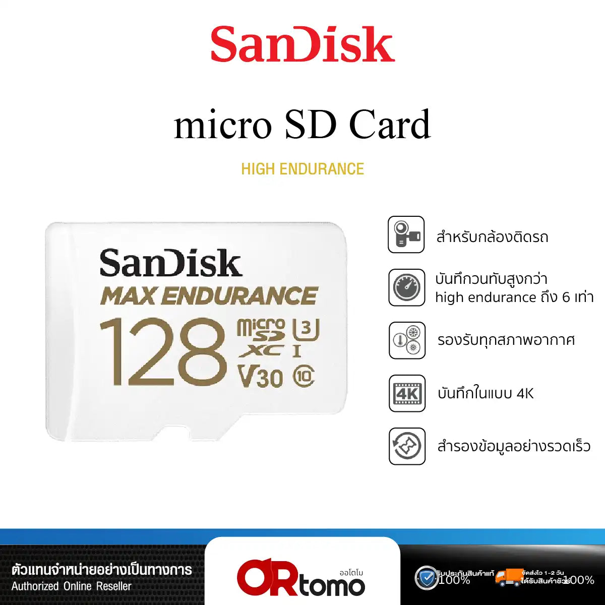 เมมโมรี่การ์ด 128 GB