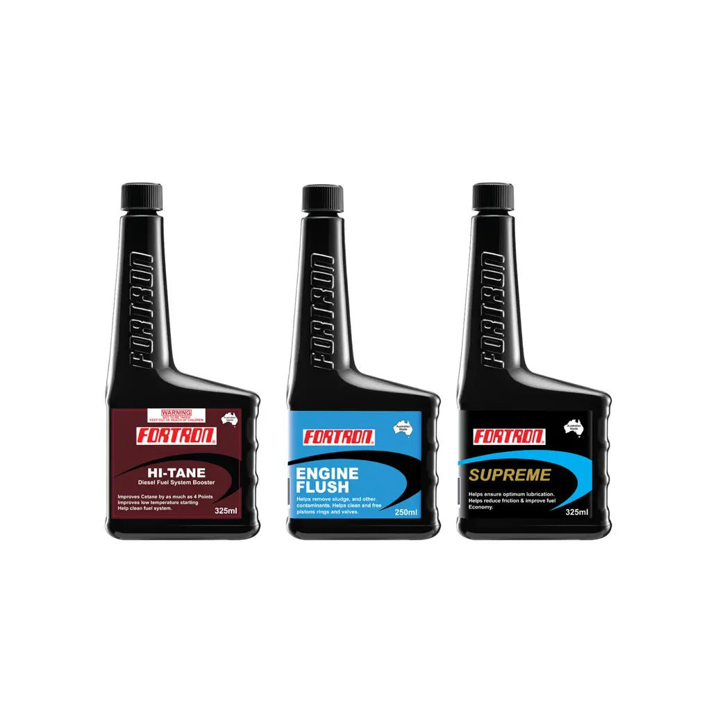 ชุดไฮเพอร์ฟอแมนซ์ดีเซล Fortron (Hi-Tane Diesel + Engine Flush + Supreme)