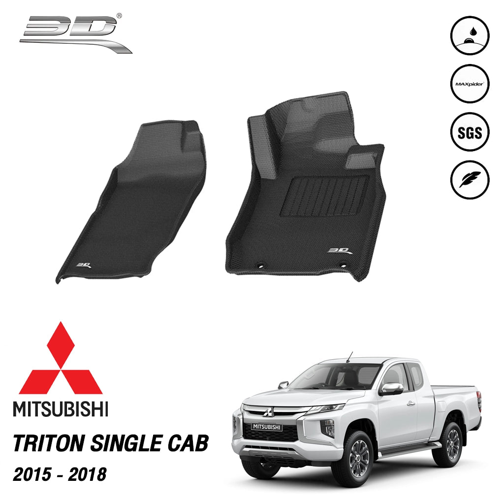 พรมรถยนต์ MITSUBISHI TRITON SINGLE CAB ปี2015-2018 *เฉพาะคู่หน้า*