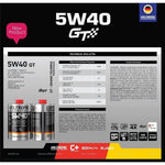 น้ำมันเครื่องสังเคราะห์แท้ 5W40 GT FULLY SYN MOTOR OIL 4ลิตร