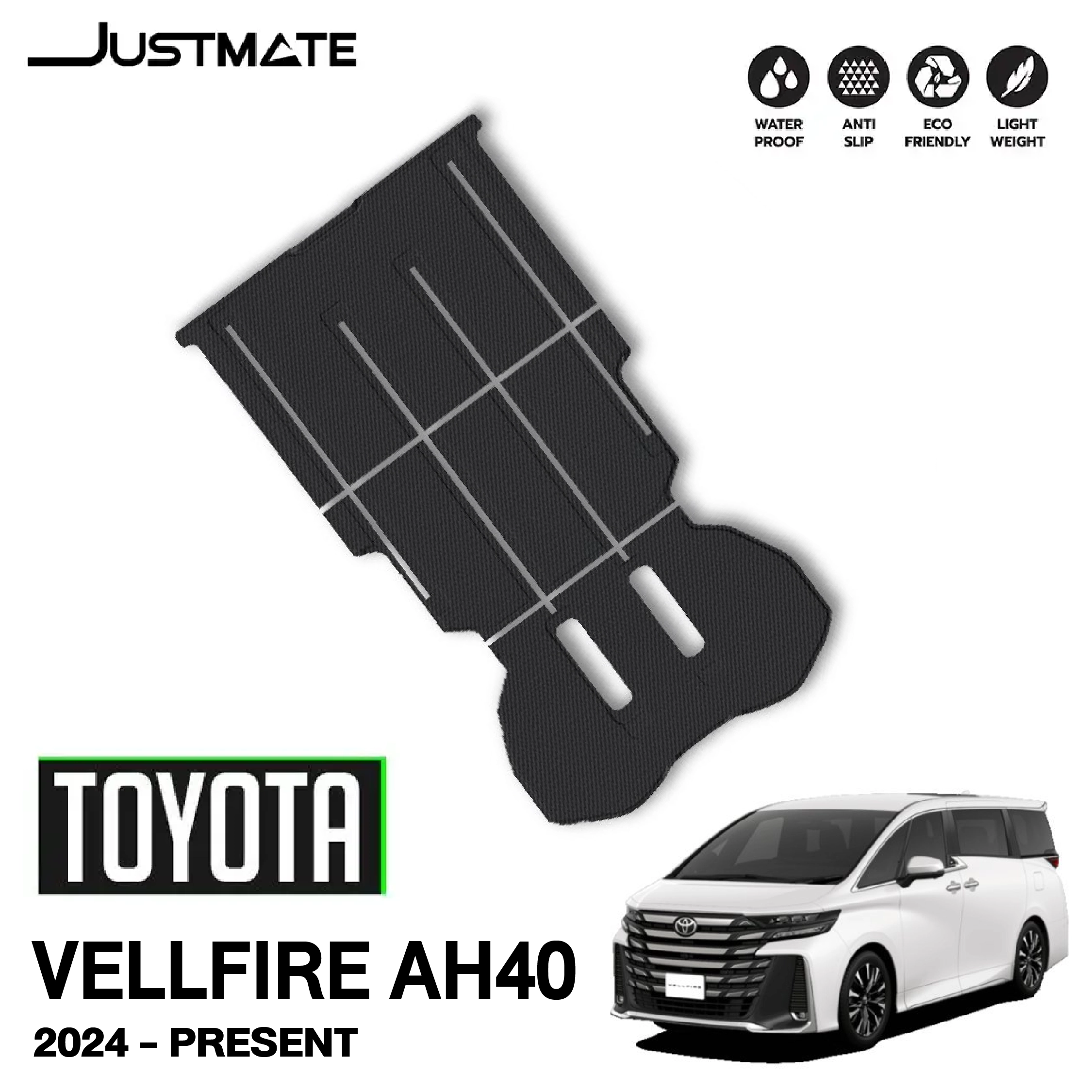 พรมรถยนต์ TOYOTA VELLFIRE AH40 (2024 - PRESENT) เฉพาะห้องโดยสาร