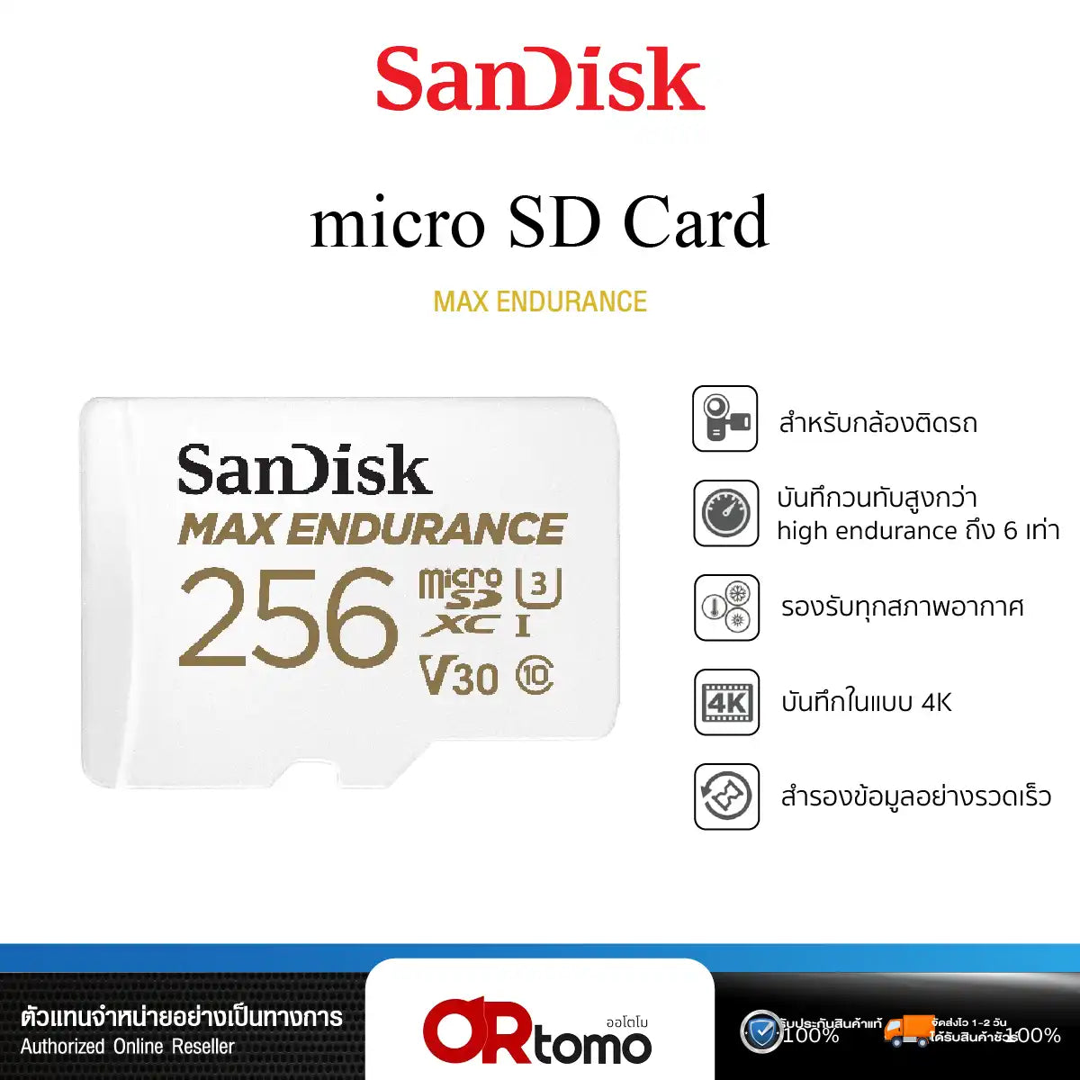 เมมโมรี่การ์ด 256 GB