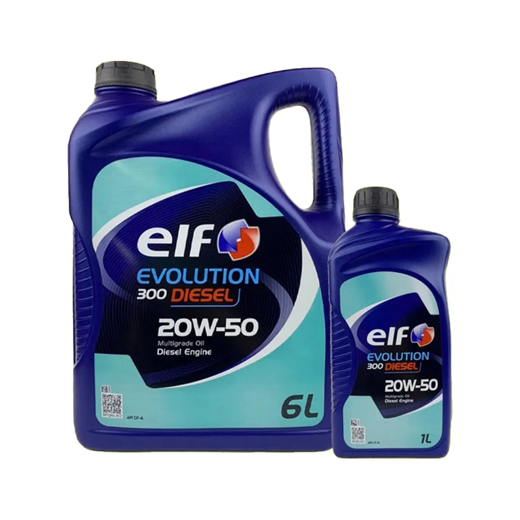 น้ำมันเครื่องยนต์ดีเซล ELF EVOL. DIESEL 300 20W-50 6+1ลิตร