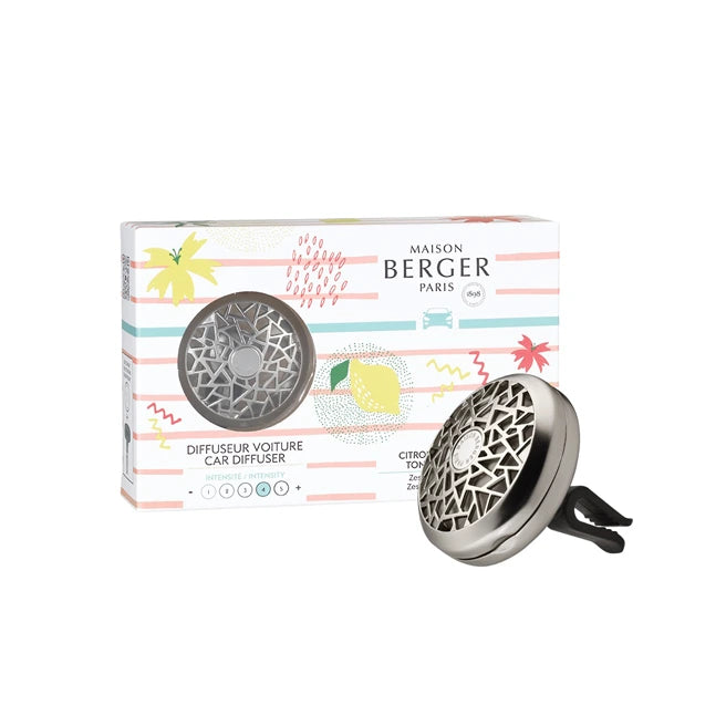 น้ำหอมสำหรับรถยนต์แบบเซ็ตMaisonBergerParis, Car Difusser+กลิ่นRiviera Citron Tonique