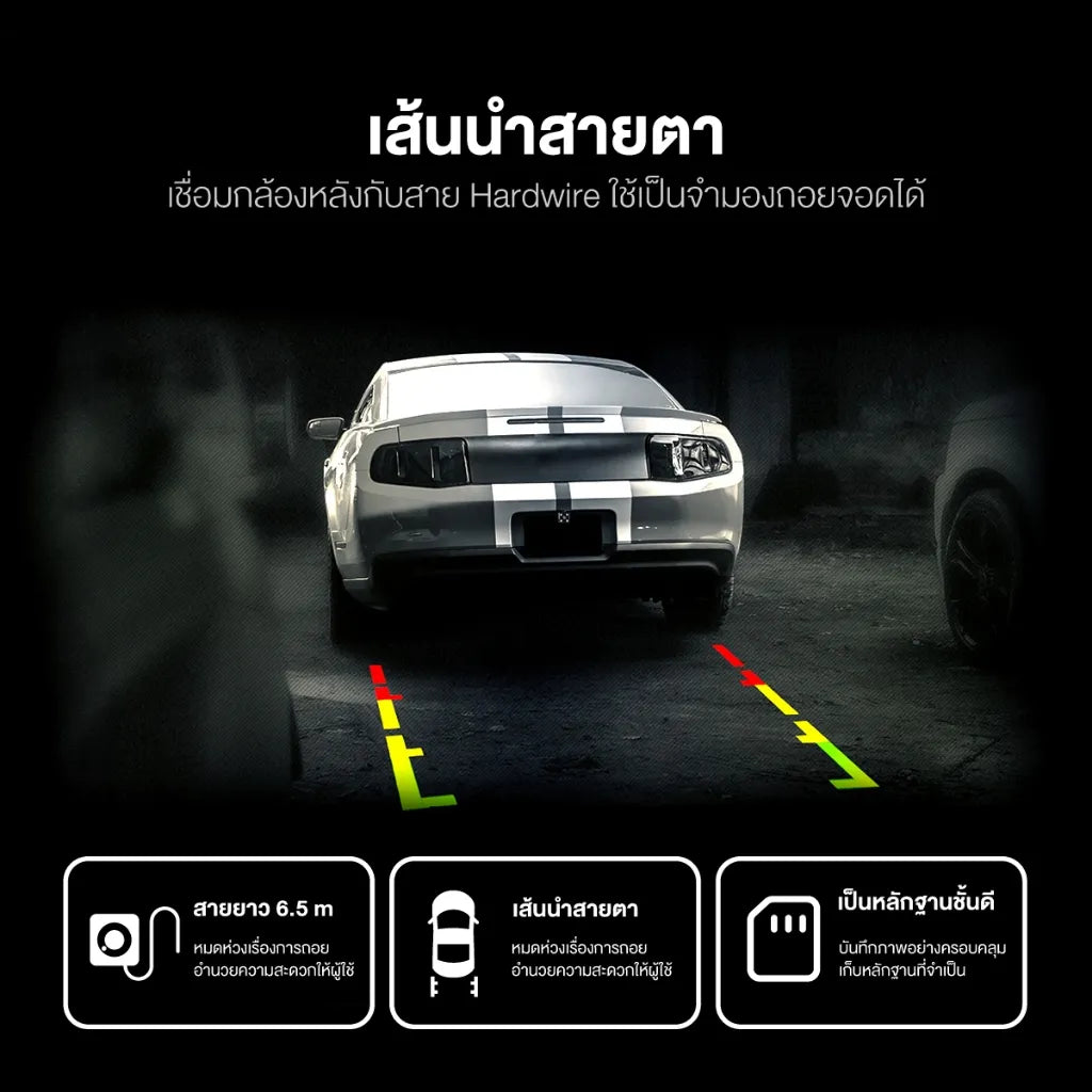 กล้องติดรถยนต์ DENGO Auto Mirror Wifi
