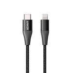 สายถักไนลอนชาร์จเร็ว Anker PowerLine+II USB-C to Lightning 90cm มาตรฐาน MFi [90cm] Black - AK169