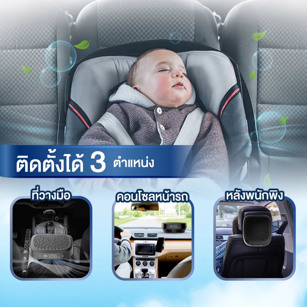 เครื่องฟอกอากาศในรถ C8 PRO