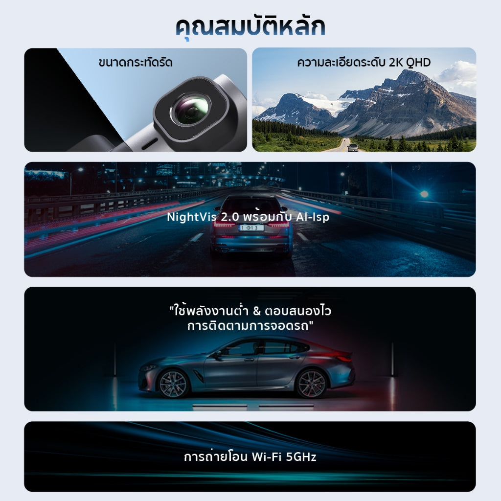 กล้องติดรถยนต์ DDPAI Mini 2X