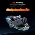 กล้องติดรถยนต์ 3 กล้อง 70MAI T400-1
