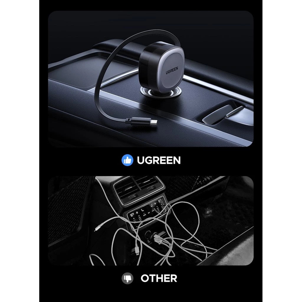 ที่ชาร์จในรถยนต์ UGREEN Car Charger 75W 2C1A 3 พอร์ต รุ่น EC501
