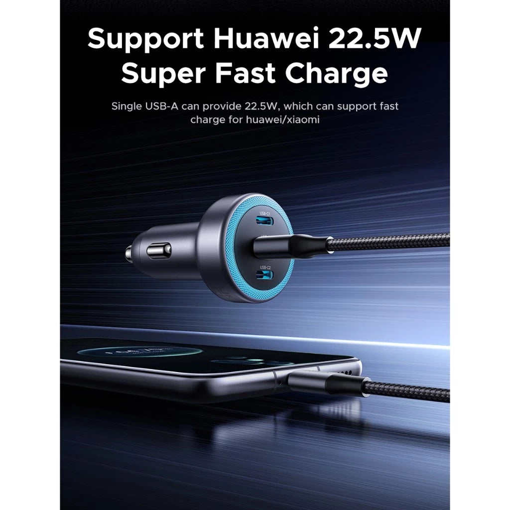 ที่ชาร์จมือถือในรถ UGREEN Car Charger 30W 3-Port รุ่น 45843