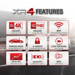 กล้องติดรถยนต์ ASTON XR-4 กล้องหน้า+หลัง