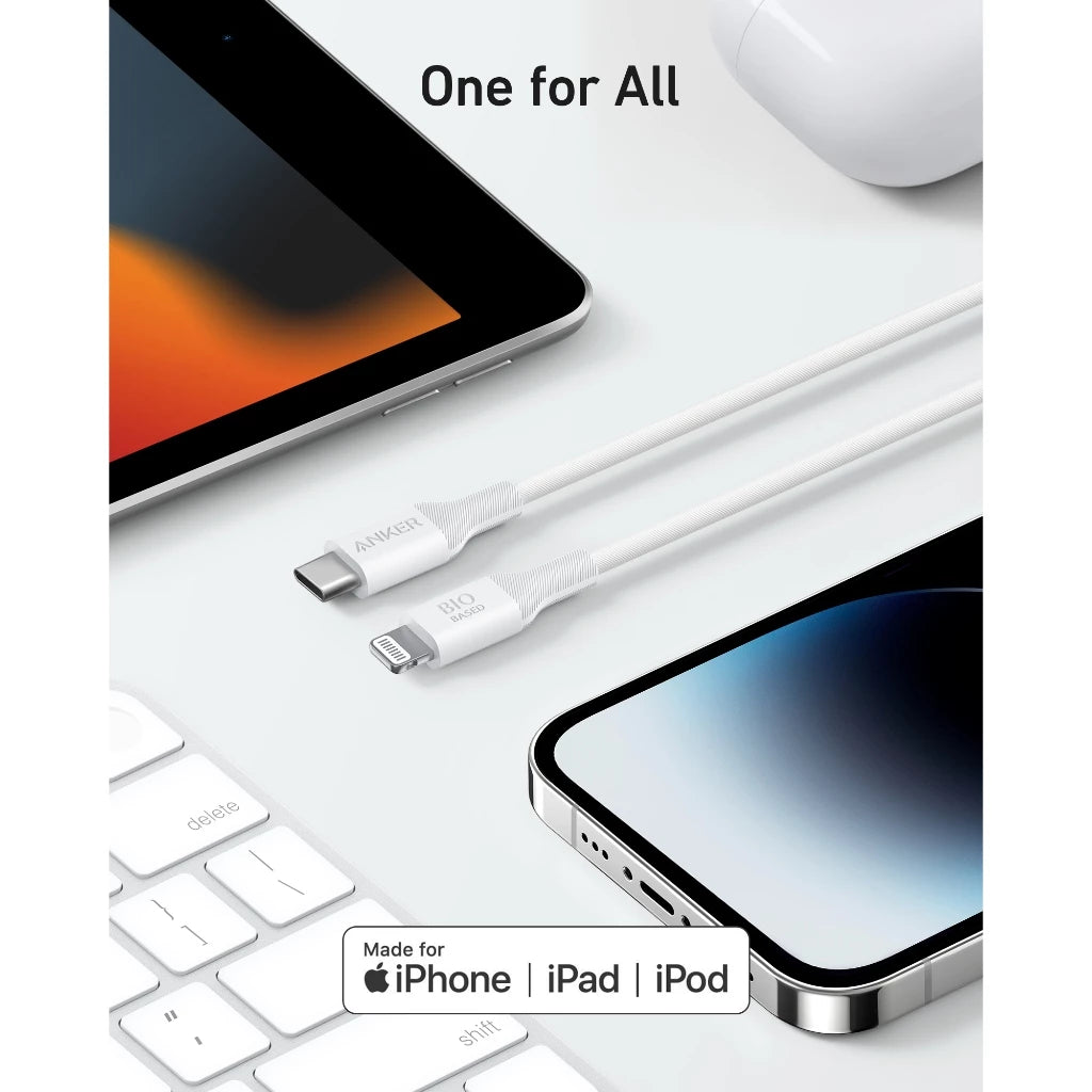 สายชาร์จเร็ว Anker 541/542 USB-C to Lightning Cable (Bio-Based)