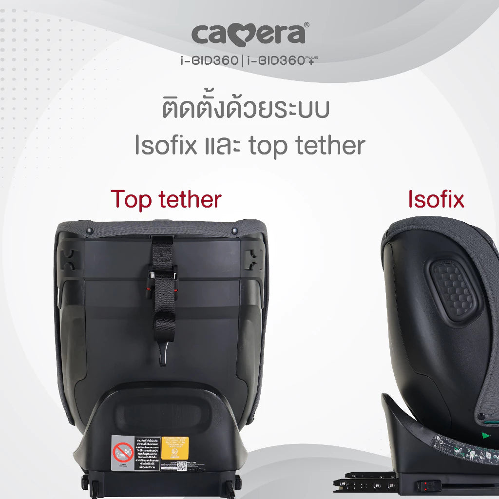 คาร์ซีท CAMERA i-BID & i-BID+ 360 | คาร์ซีทมาตรฐานใหม่ i-Size