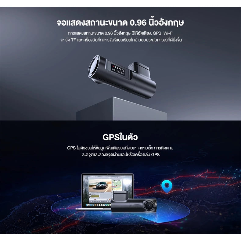 กล้องติดรถยนต์ LINGDU D100