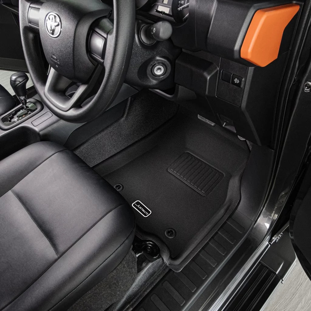 พรมรถยนต์ JUSTMATE TOYOTA HILUX CHAMP AN110 ปี2024 - PRESENT เฉพาะคู่หน้า