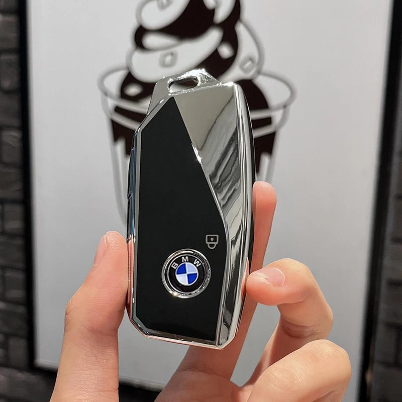 เคสกุญแจเหล็ก BMW 2025 พร้อมห่วงคล้อง