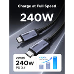 สายชาร์จ UGREEN Type C To C Fast charge รุ่น 65383