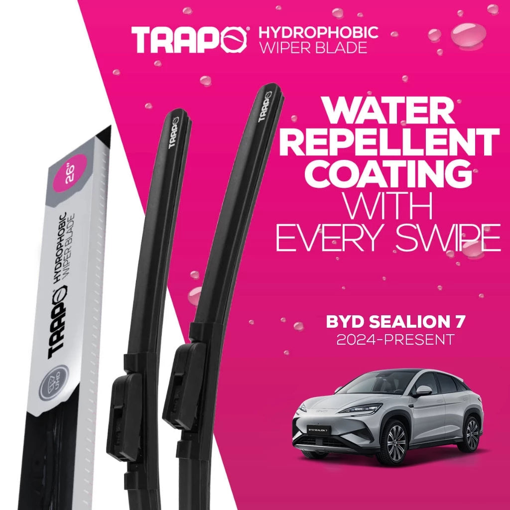 ใบปัดน้ำฝนซิลิโคน TRAPO HYDROPHOBIC BYD SEALION 7 (2024-ปัจจุบัน)