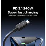 สายชาร์จ UGREEN 240W Thunderbolt 5 Type-C รุ่น 45996