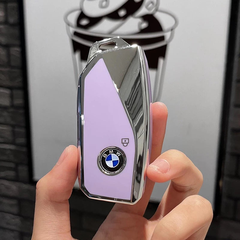 เคสกุญแจเหล็ก BMW 2025 พร้อมห่วงคล้อง