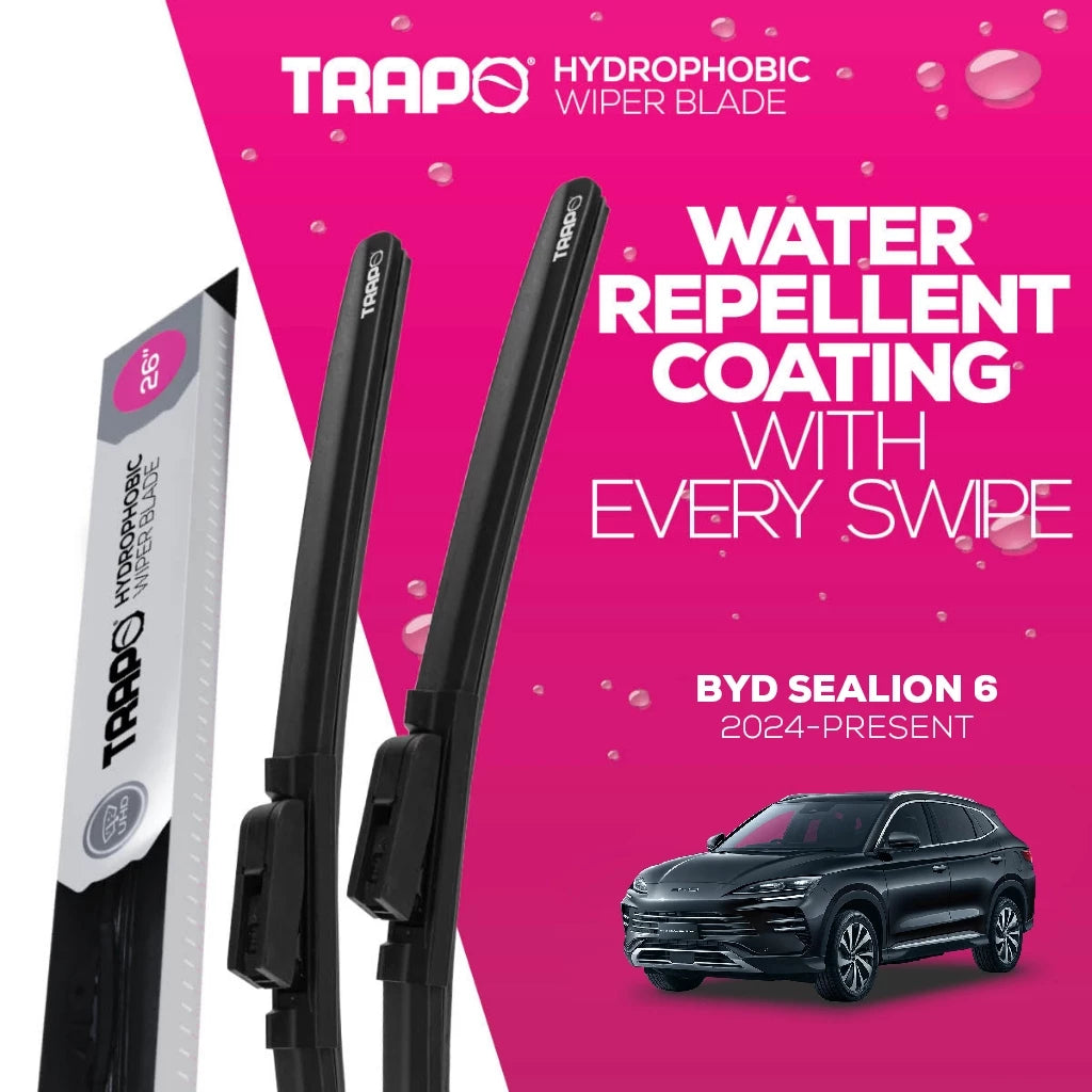 ใบปัดน้ำฝนซิลิโคน TRAPO HYDROPHOBIC BYD SEALION 6 (2024-ปัจจุบัน)