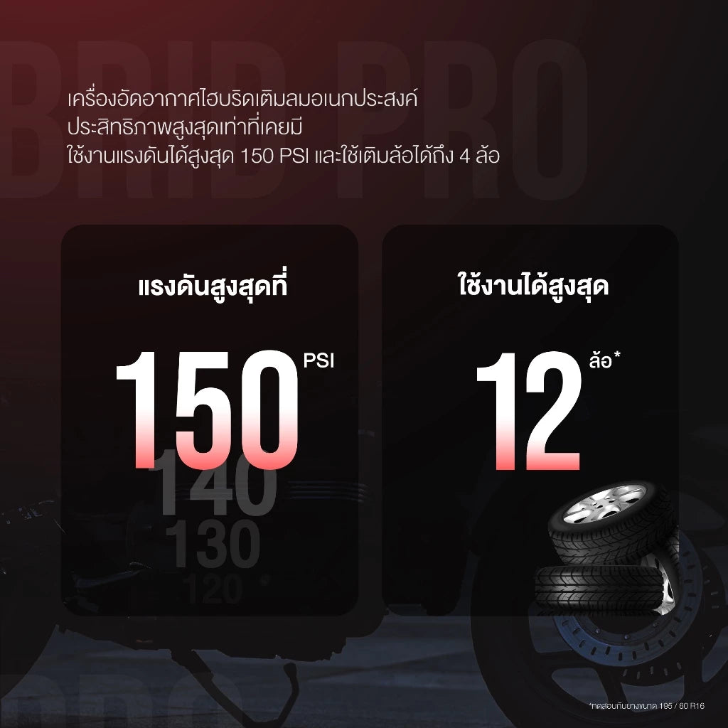 เครื่องปั้มลมไฟฟ้า ที่สูบลมไร้สาย Aston Hybrid Pro