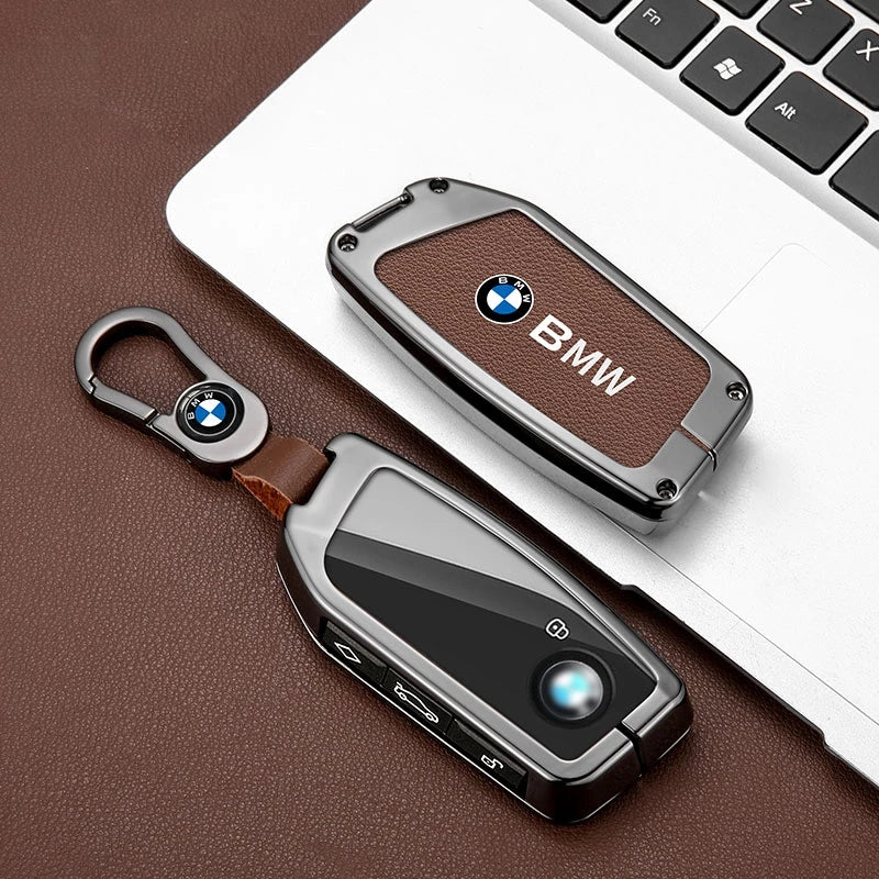 เคสกุญแจเหล็ก BMW 2025 พร้อมห่วงคล้อง