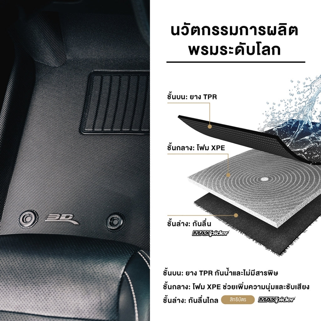 ถาดท้ายรถยนต์ 3D Mats Honda Odyssey e:HEV Pre-Order