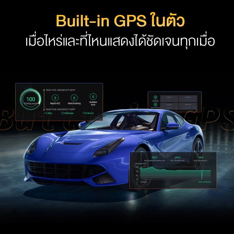 กล้องติดรถยนต์ DDPAI Z40 DUAL กล้องหน้า+หลัง